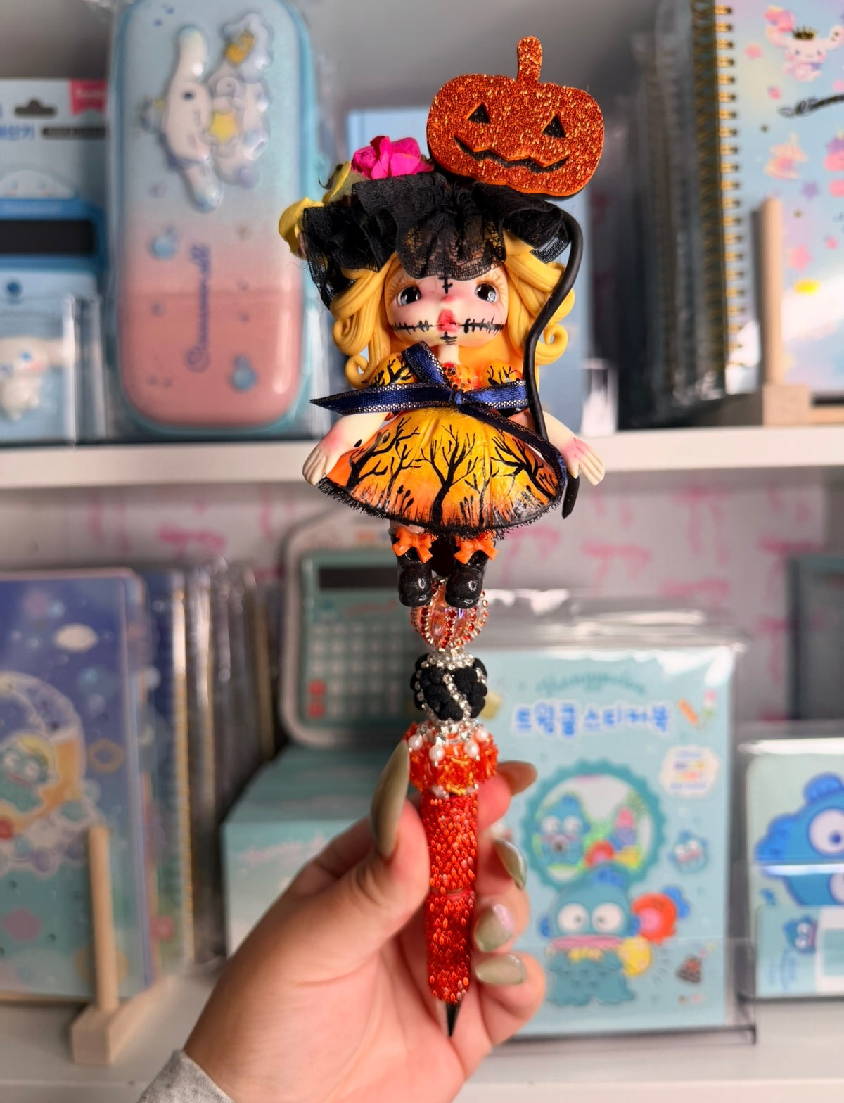 Pumpkin Girl Custom Pen