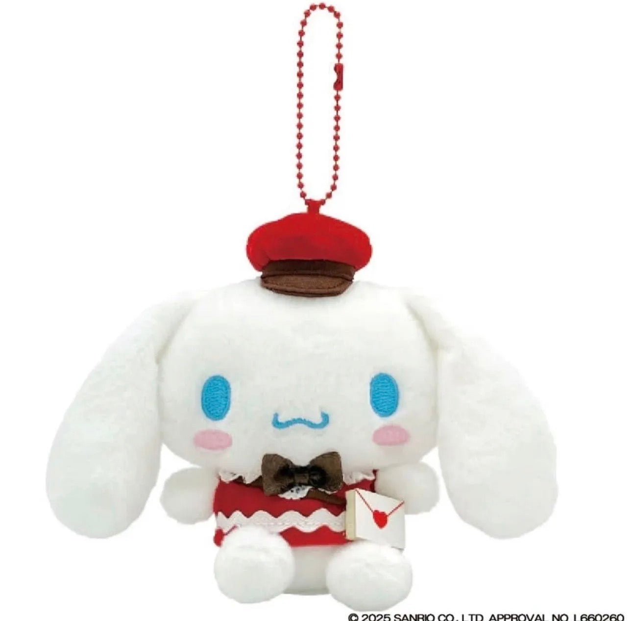 Cinnamoroll Lovely Letter Plushie Keychain