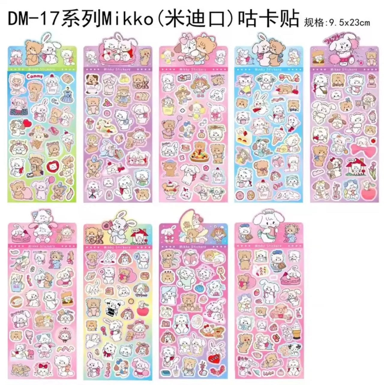 Mikko Stickers (One Sheet Random)