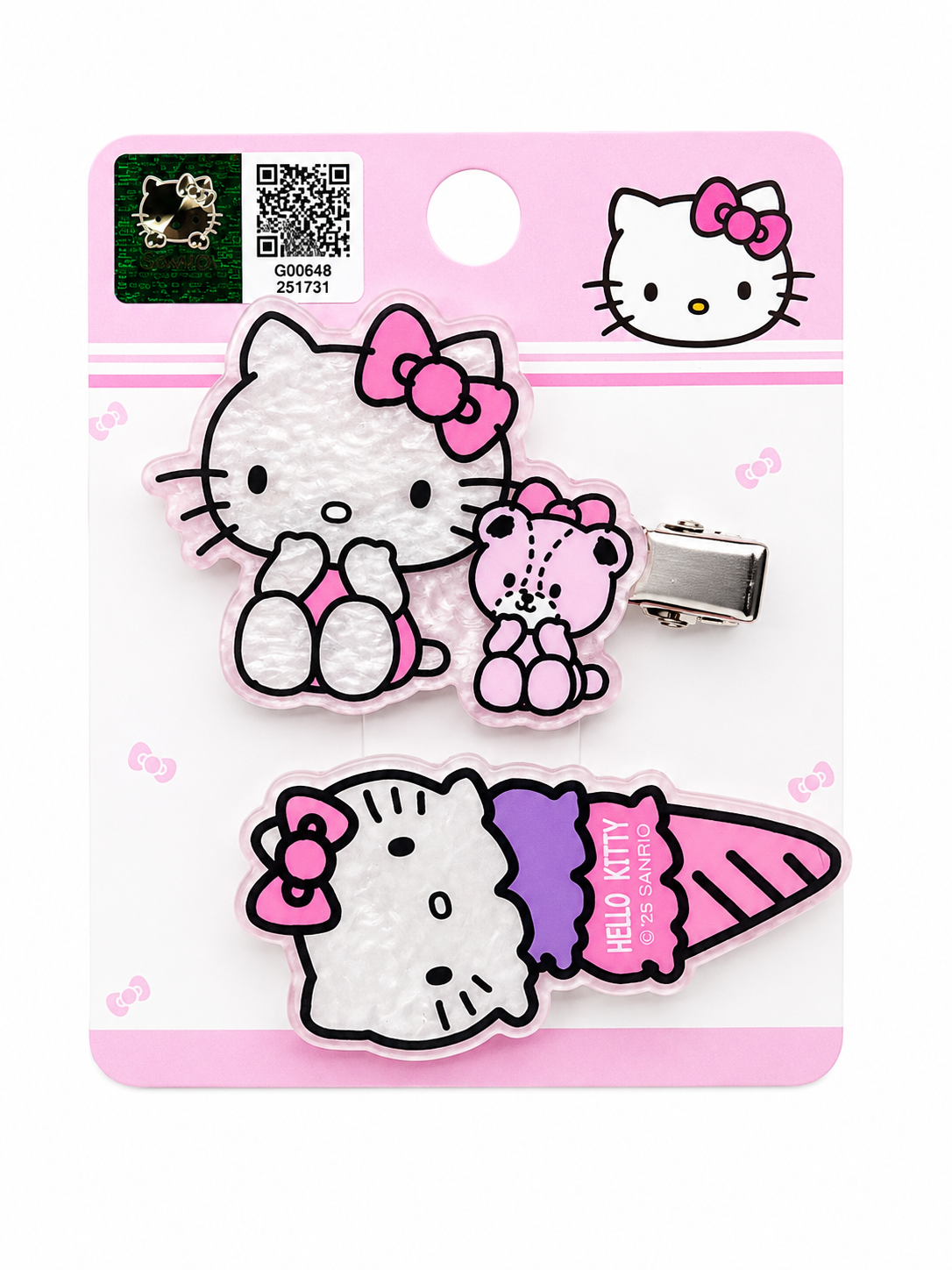 Hello Kitty Alligator Hair Clips