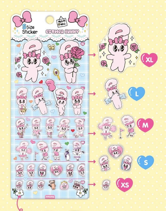Esther Bunny Stickers