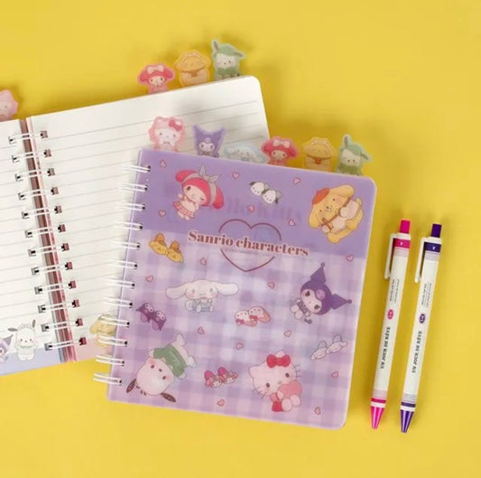 Sanrio Family 6-Tab Index Notebook