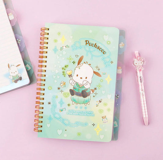 Pochacco 4-Tab Index Notebook