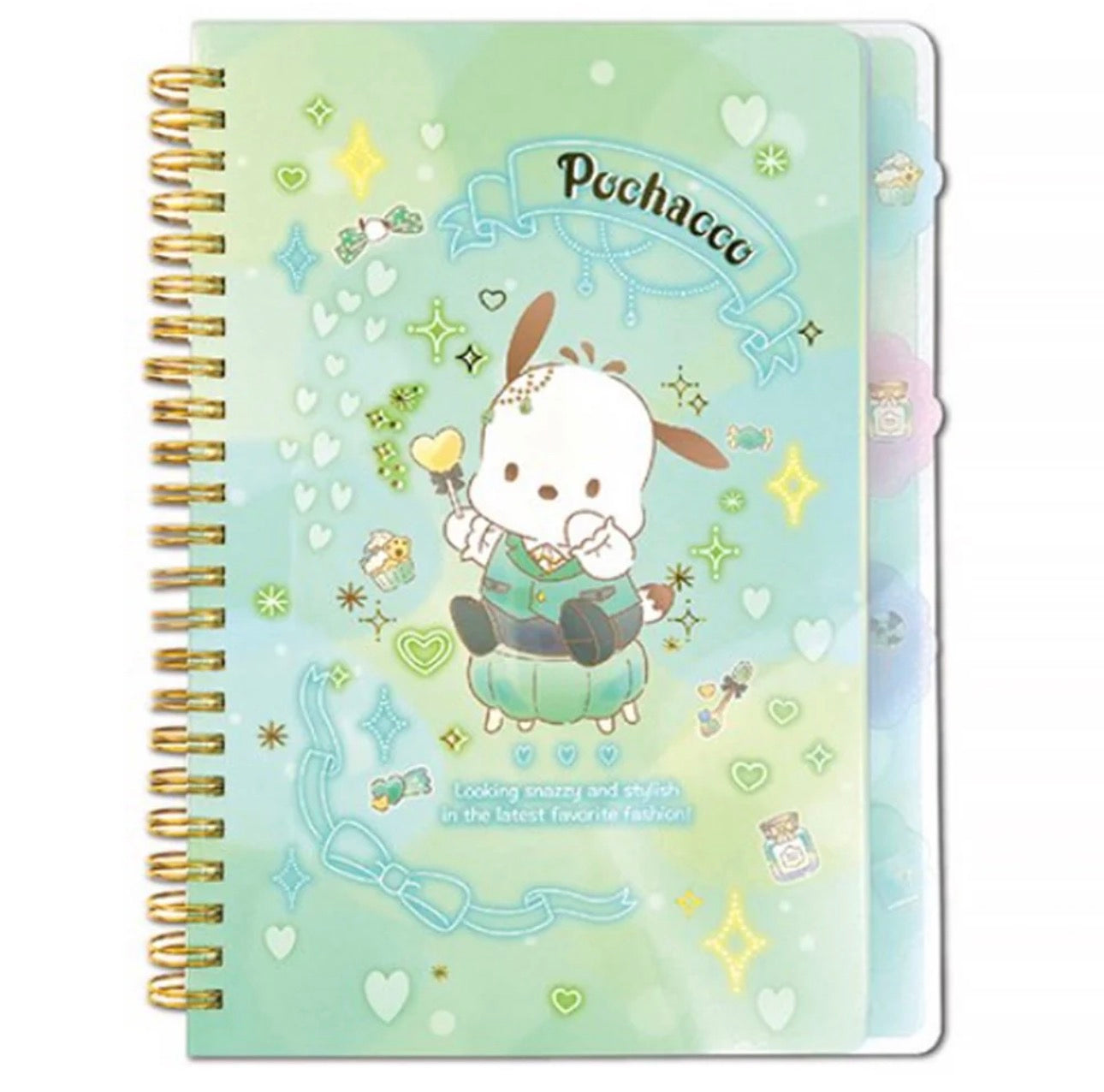 Pochacco 4-Tab Index Notebook