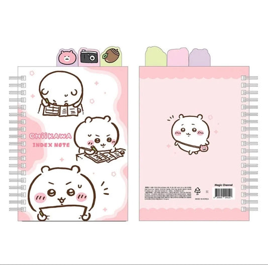 Chiikawa and Friends 3 Tab Index Notebook