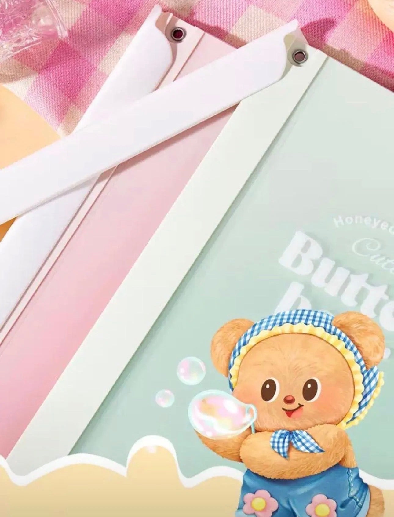 Butterbear Sliding Binder Folder