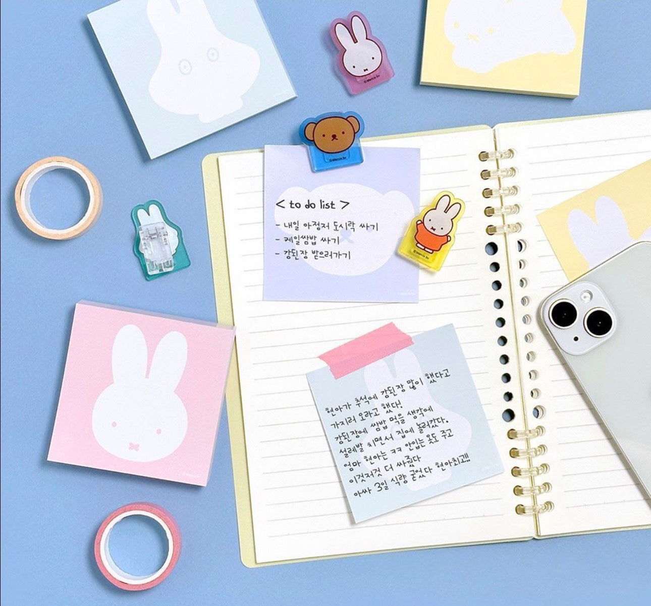 Miffy Acrylic Clip & Memopad