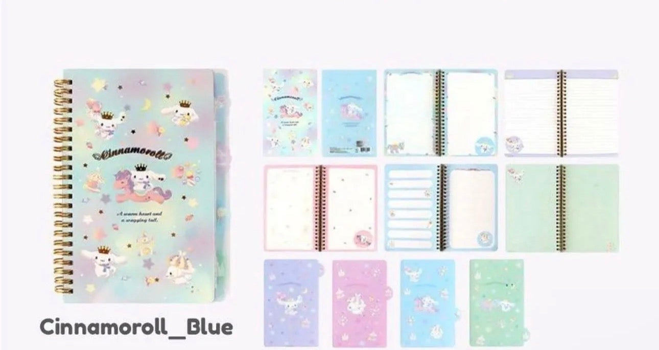 Cinnamoroll 4-Tab Index Notebook