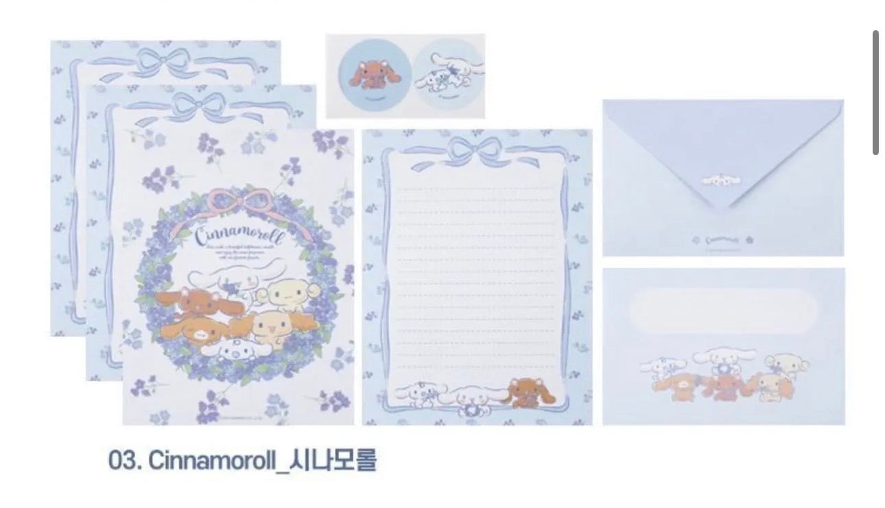 Cinnamoroll Letter Set