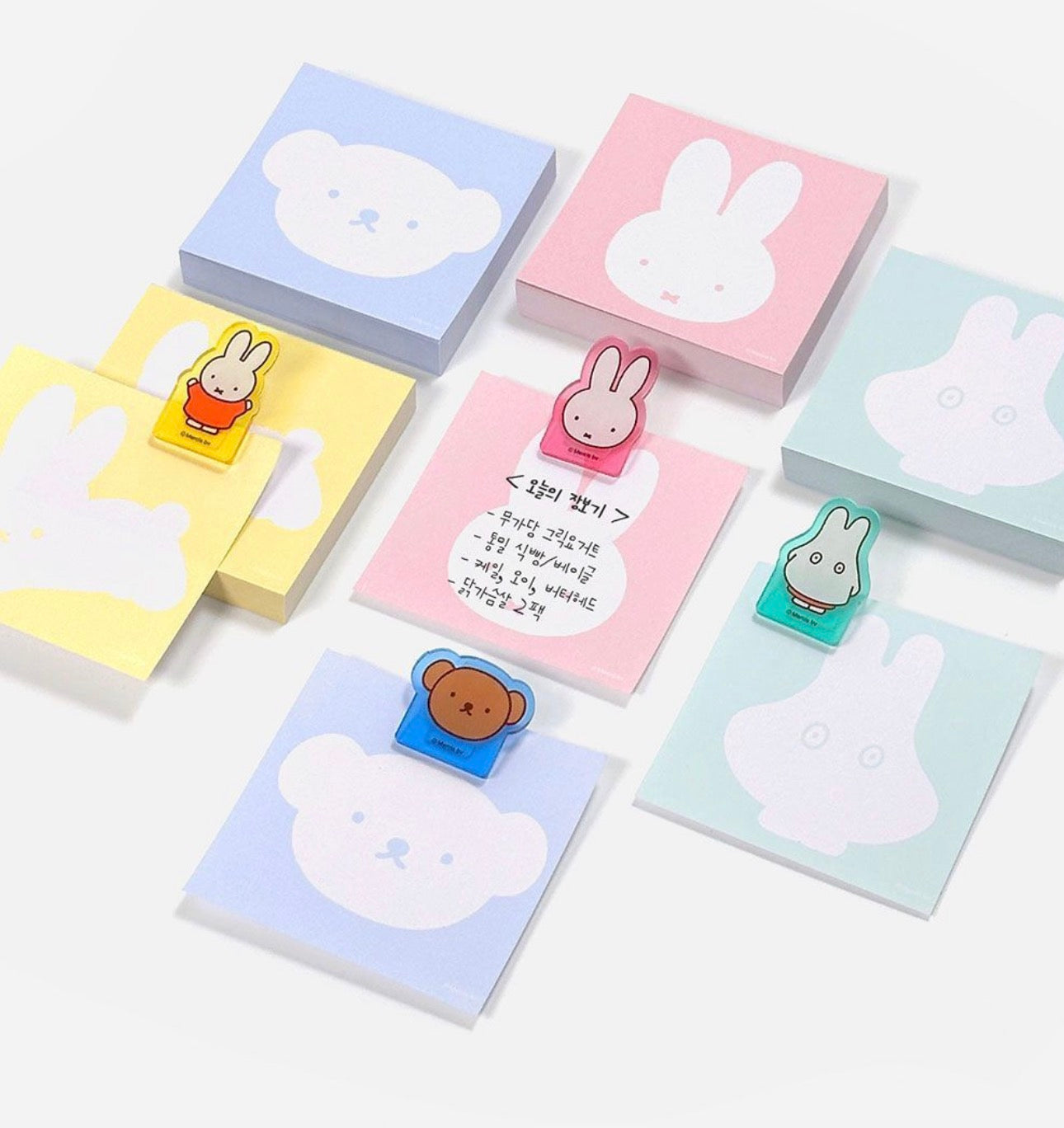 Miffy Acrylic Clip & Memopad