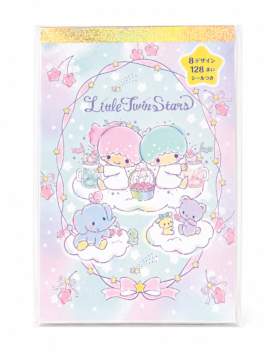 Twin Stars Memo Pad with Sticker Sheet