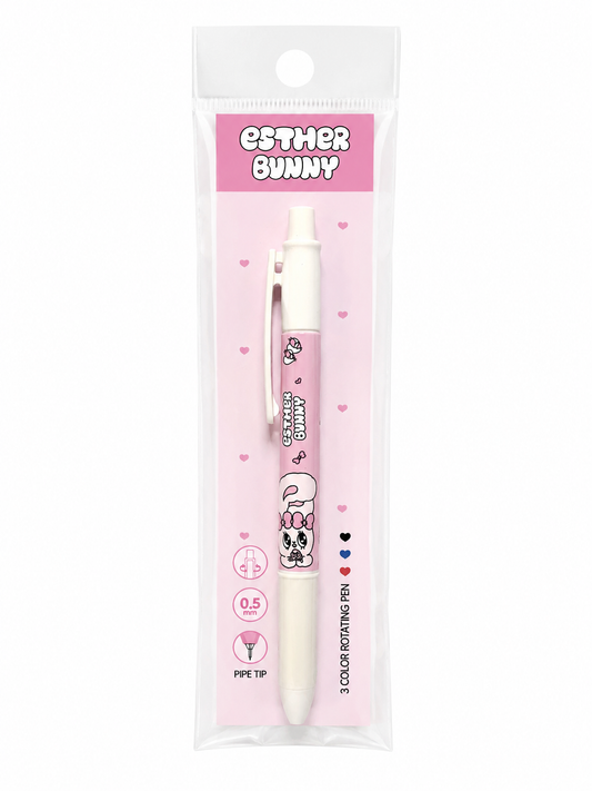 Ribbon Esther Bunny Twist Multi-color Pen
